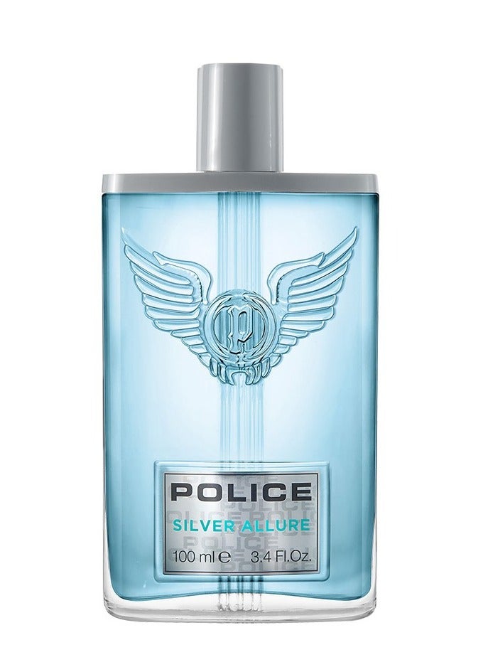 POLICE Silver Allure Eau De Toilette For Men - 100 ML - Image 2