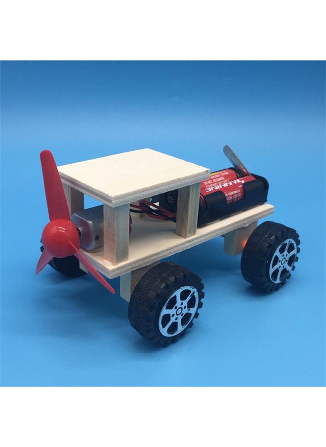 Generic - Wood Car Building Kit DIY Craft Vehicle Kit 3D Assemble Wooden Car Creative Educational Teaching Science Experiment Toy Gift for Boys Girls Children Kids and Adult - Image 1