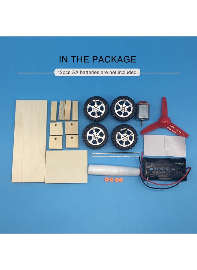 Generic - Wood Car Building Kit DIY Craft Vehicle Kit 3D Assemble Wooden Car Creative Educational Teaching Science Experiment Toy Gift for Boys Girls Children Kids and Adult - Image 1