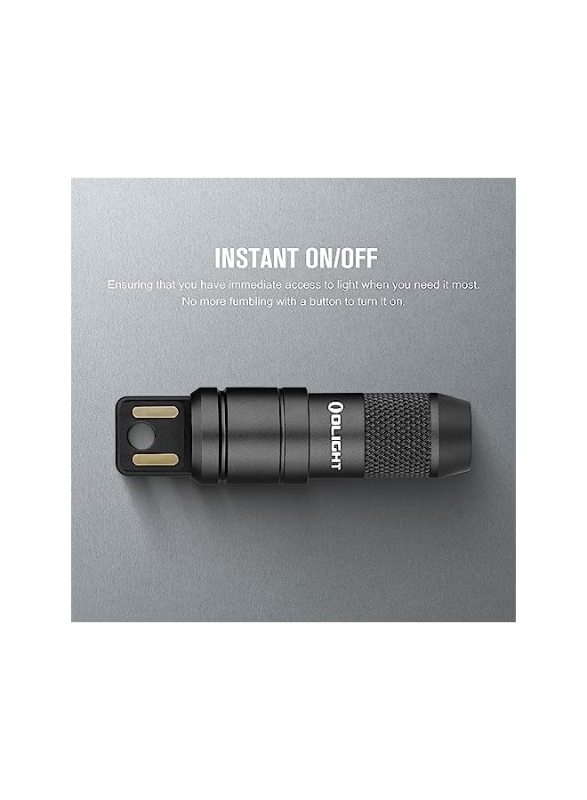PROMASS promass IMINI 2 EDC Rechargeable Keychain Flashlight, 50 Lumens Compact and Portable Mini Light, Tiny LED Keyring Lights with Built-in Battery Ideal for Everyday Carry and Emergencies（black）  - Image 5