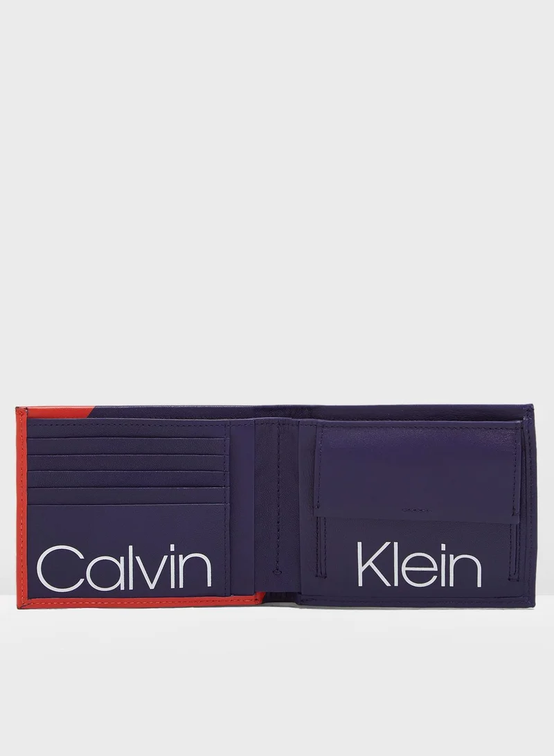 CALVIN KLEIN Colour Block Coin Wallet