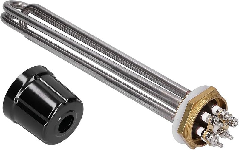 12KW 1 25 BSP Stainless Steel Heating Tube Electric Brass Thread Water Boiler - Image 1