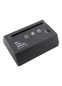 NIBEMINENT Electric Mini Paper Shredder And Letter Opener Clear/Black  - Image 2