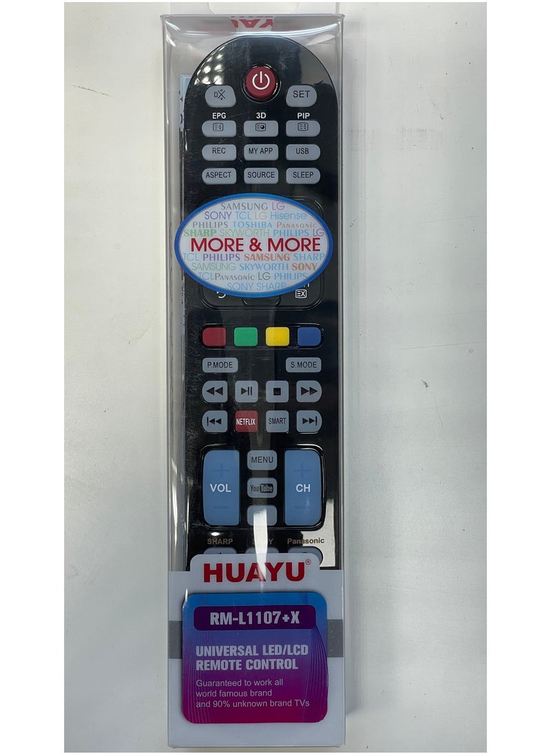 Huayu - Huayu RM-L1107+X  Remote Control For All Smart Tvs - Image 1