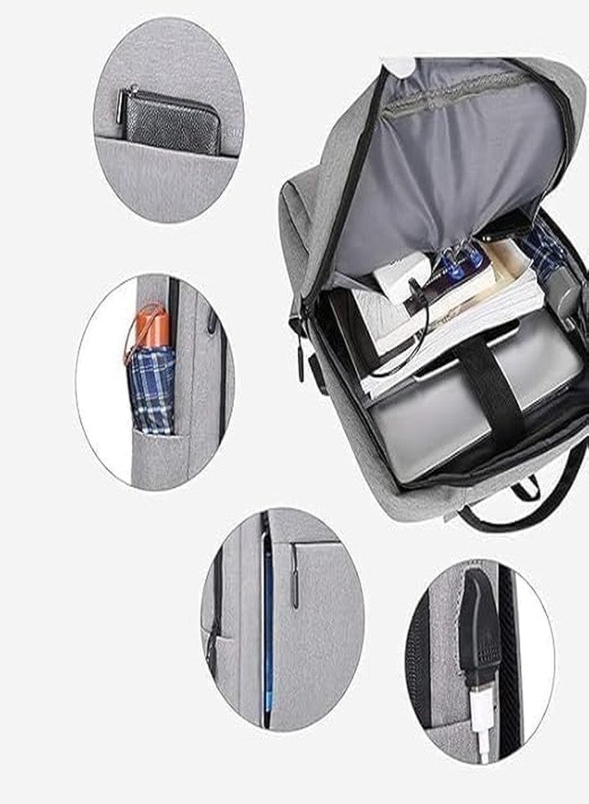 Vyoree 3 Pcs Backpack Set for Women & Men Lightweight, Durable, Water-Resistant Travel Backpack, Shoulder Bag & Pouch Combo Multi-Purpose Daypack with USB Charging Port - Image 2