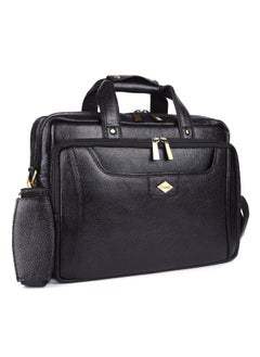 LAVERI LEATHER LAVERI Laptop Bag for Men - Leather Messenger Bag for Office - Fits up to 15 Inch Laptop - Shoulder Bag with Multiple Compartments - Executive Leather Bag for Work/Travel/Casual  - 2818  - Image 1