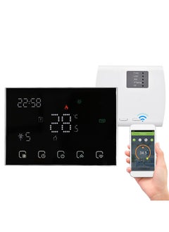 Programmable Smart Digital Thermostat Room Temperature Controller with LED Touchscreen WiFi Connection Replacement for Google Home Alexa Home Market Factory School Office Hotel Gas Boiler Heating