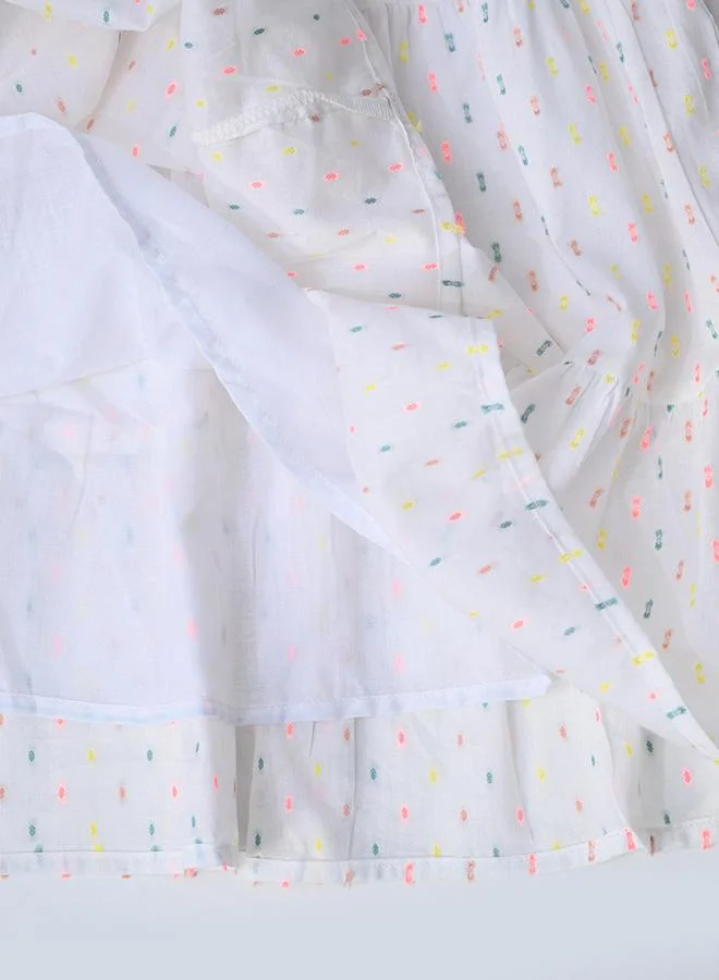 BELLA MODA Embroidered Cotton Dress