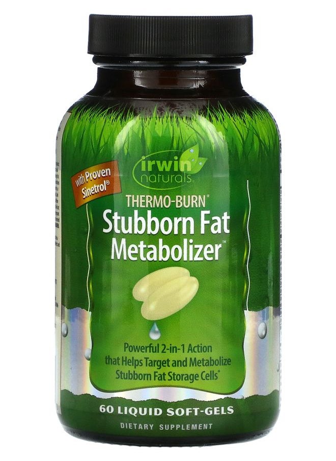 Irwin Naturals Thermo-Burn Stubborn Fat Metabolizer 60 Liquid Soft-Gels 