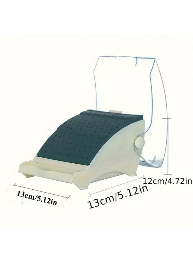 Beige And Green 142 Hole Bur Organizer With Smooth Sliding Drawers Durable Plastic Storage - Image 4