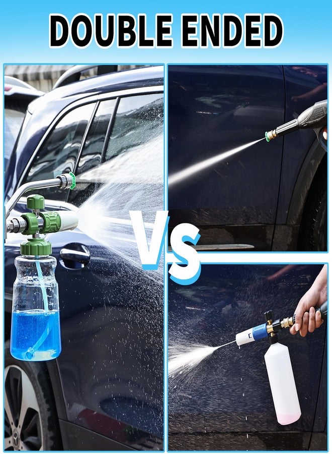 Balabulala Foam Cannon Dual Connector Accessory,Pressure Washer Double Tip Attachment for Foam Blaster with 7 Power Washer Sprayer Nozzles, 1/4" Quick Connect, 3600 PSI - Image 5