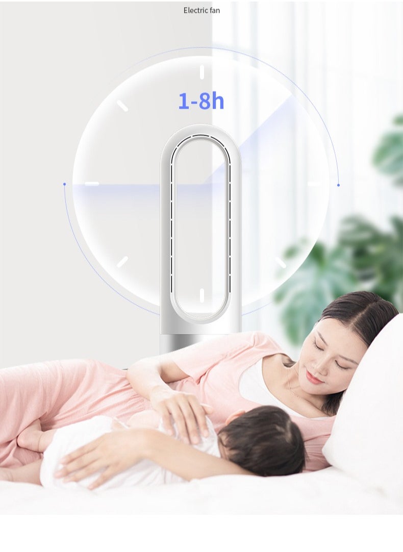 Generic Fan Bladeless Electric 18 Inch Home Table Top Shaking Head Air Cooler Floor Air Purification Fan  - Image 3