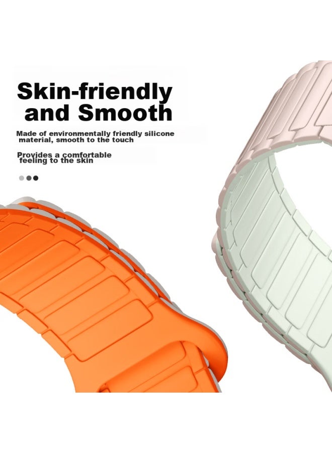 Bho Compatible Apple Watch Band, Magnetic Strap For Apple Watch S11/s10/se3, Iwatch S9/8/7/6/ultra3/2nd Generation, Double-sided Contrasting Color Silicone Band - Image 2