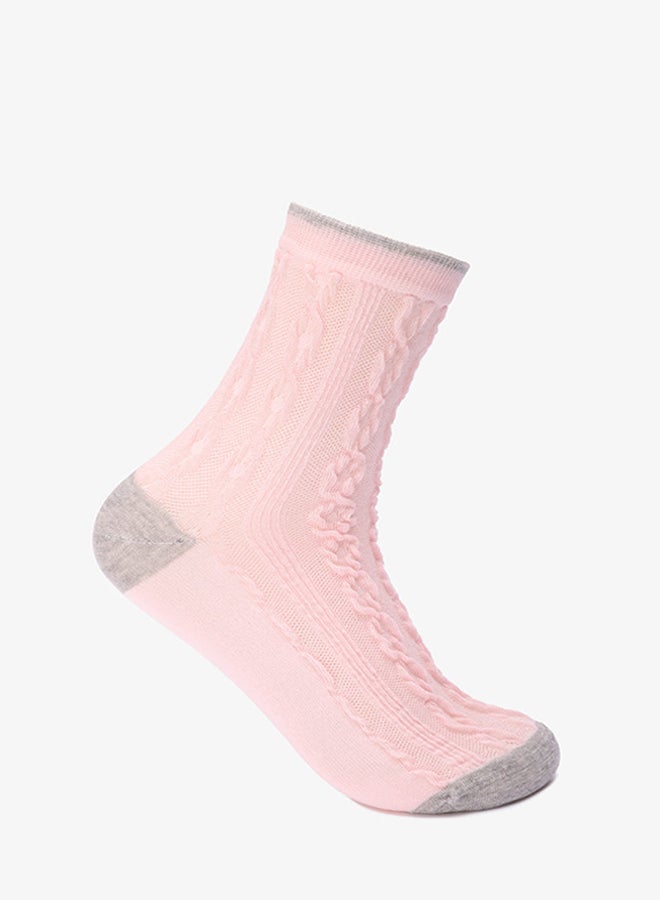 Carina Cable Knit Long Socks - 3 Pairs - Image 2