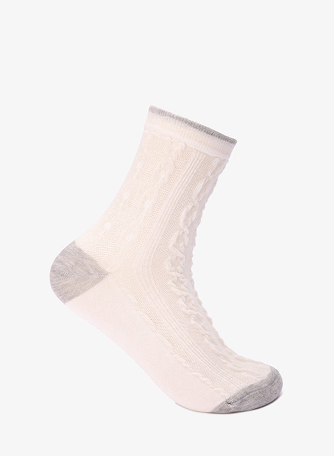 Carina Cable Knit Long Socks - 3 Pairs - Image 4