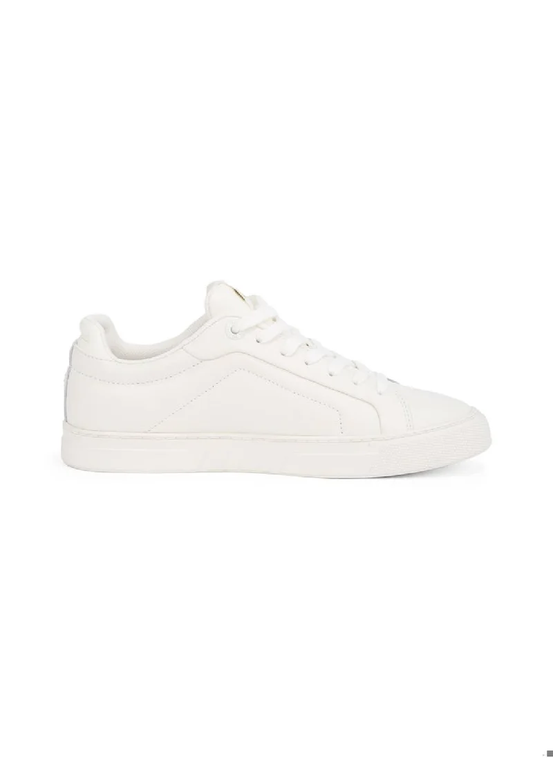 TOMMY HILFIGER Women's Icon Court Trainers - Leather, White