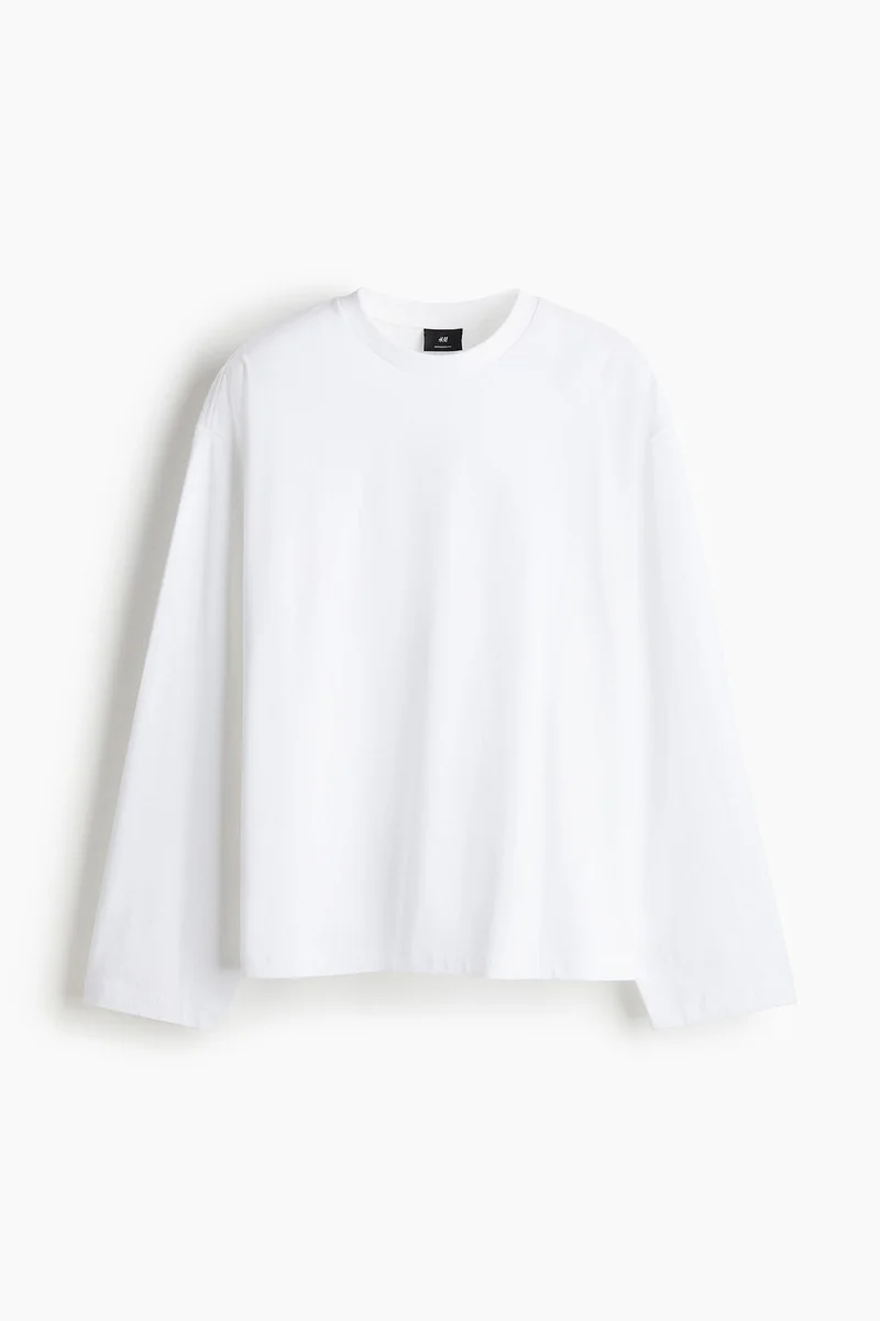 H&M Oversized Fit Long-sleeved jersey top