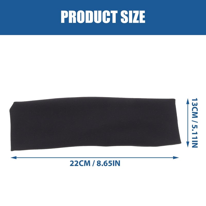 Unisex Moisture Wicking Headbands 4 Pack For Running Yoga Workout Black Gray Blue Green - Image 3