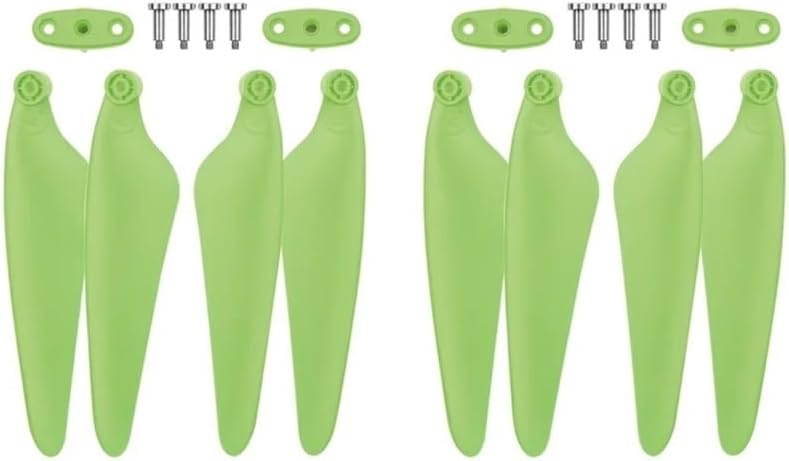 Reinforced Propeller Component for H117S/Zino Pro/Zino2 Power Systems High-Toughness Aerodynamic Design For System Integration(Green Props 8pcs)