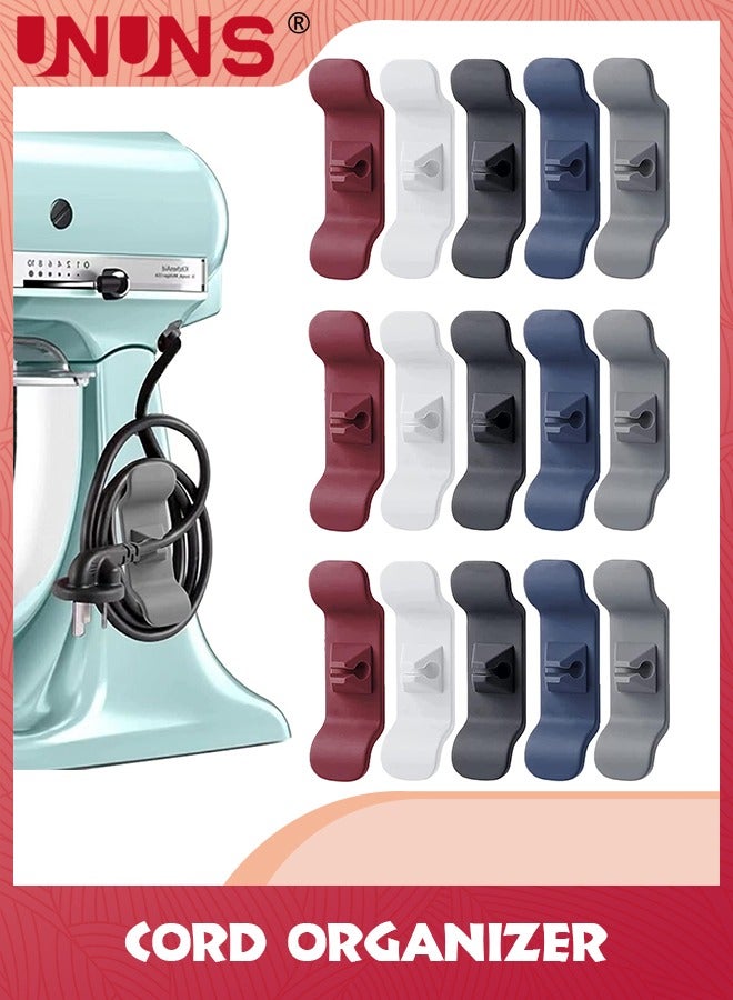 UNUNS Cord Organizer for Kitchen Appliances,15 Pack Appliance Stick On,Cord Wrappers For Appliances Compatible With Stand Mixer,Toaster,Air Fryer,Coffee Maker - Image 1