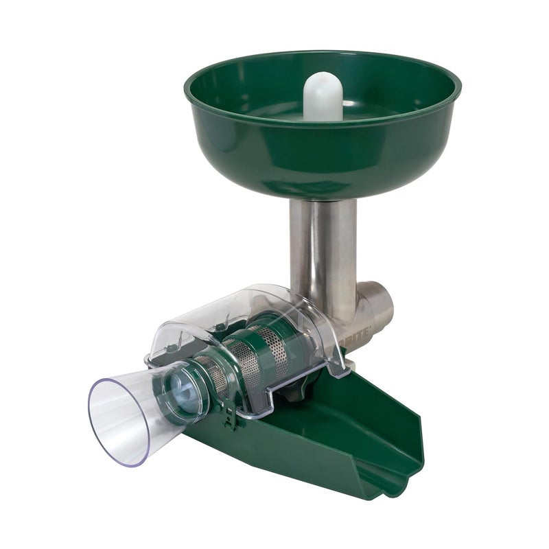 LEM LEM Products BigBite Juicer Attachment for Meat Grinders Juices Fruits and More Stainless Steel and Plastic Green and Silver  - Image 1