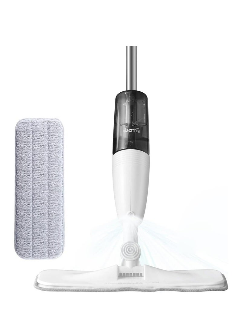 Deerma ممسحة مائية TB500 من ألياف الكربون مع جامع غبار، دوران 360 درجة، خزان سعة 350 مل، ممسحة تلميع - أبيض - Image 2