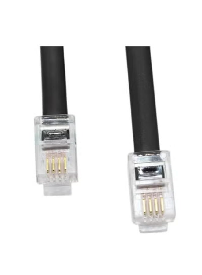 Terabyte كابل سماعة الهاتف، كابل متشابك لسماعة الهاتف، كابل حلزوني متوافق مع الهواتف الثابتة/هواتف IP، طول ممتد 2م أبيض - Image 1
