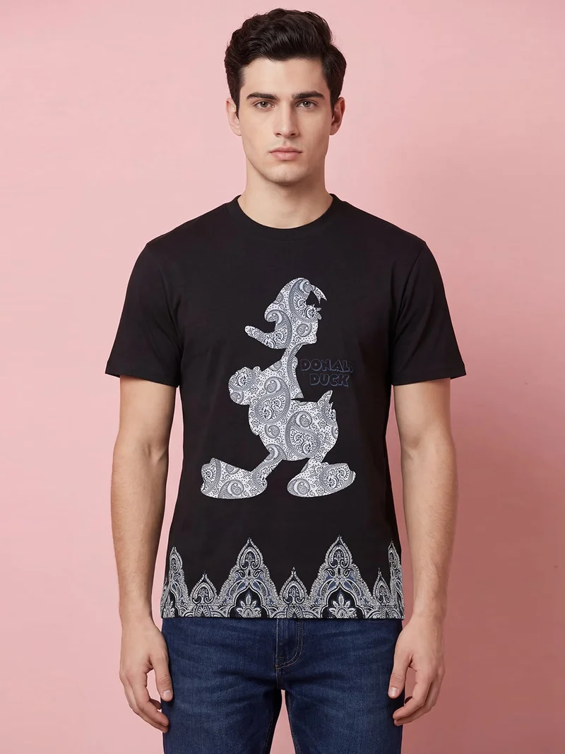Being Human Men Donald Duck Printed T-shirt