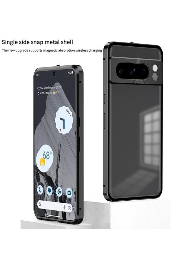 Zaboon Case For Google Pixel 7 Pro Snap Buckle Metal Frame Frosted Phone Case - Image 3