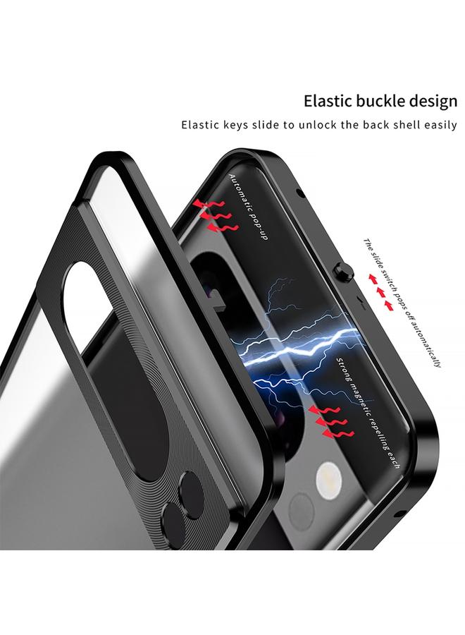 Zaboon Case For Google Pixel 7 Pro Snap Buckle Metal Frame Frosted Phone Case - Image 4