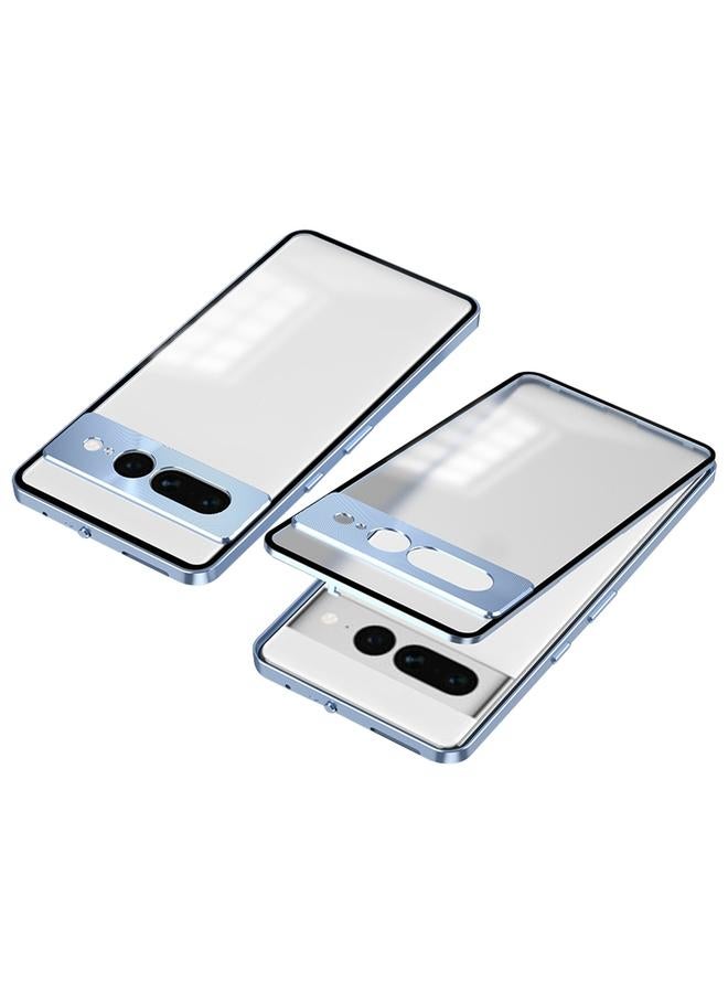 Zaboon Case For Google Pixel 7 Pro Snap Buckle Metal Frame Frosted Phone Case - Image 1