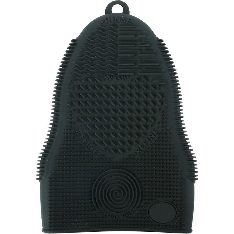 ScivoKaval Makeup Brush Cleaner Glove Mat Mitt Silicone Cosmetic Cleaning Scrubber Tool Face Brushes and Eye Brush Washing Pad Pink (Rose Red) - Image 2