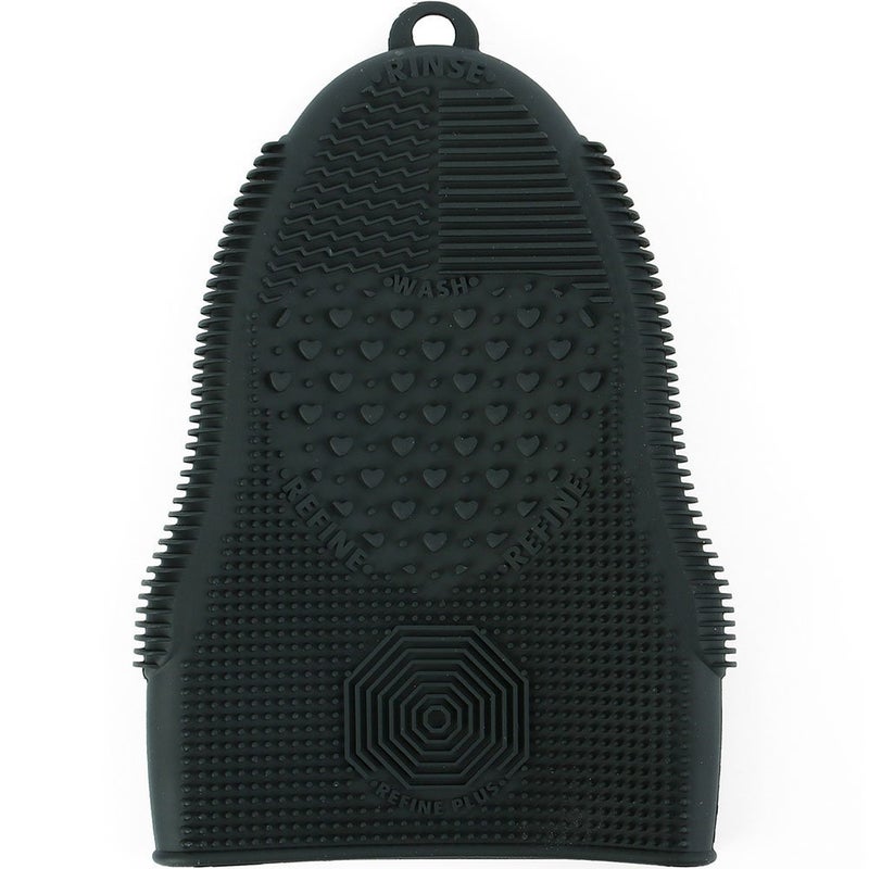 ScivoKaval Makeup Brush Cleaner Glove Mat Mitt Silicone Cosmetic Cleaning Scrubber Tool Face Brushes and Eye Brush Washing Pad Pink (Rose Red) - Image 1