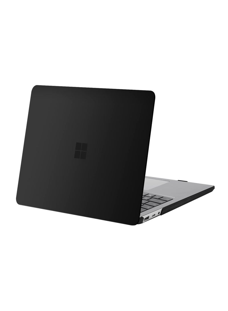 Case Compatible with Surface Laptop 5/4/3 13.5 Inch 2022 2021 2019 Release with Metal Keyboard (Models: 1951 1868) Protective Plastic Hard Shell Case Cover (Matte Black) - Image 1