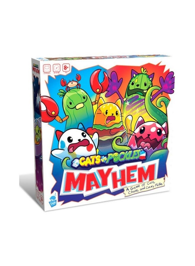 Cats vs Pickles Mayhem Board Game - Beans Card Game for Kids Families and Adults with Exclusive CvP Characters - Easy to Learn for Family Fun Night - 2 Players to 8 Players - Image 1