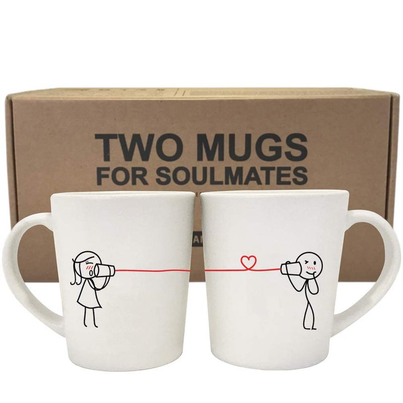 BoldLoft Say I Love You His and Hers Coffee MugsCouple Mugs Set I Love You Gifts for Her Girlfriend Wife Couple Gifts for Anniversary Valentines Wedding Engagement