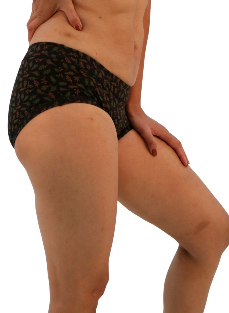 JOANNA JOANNA 152237 Women's Leaves Design Mid Rise 3-Pack Panties, Multicolor  - Image 3