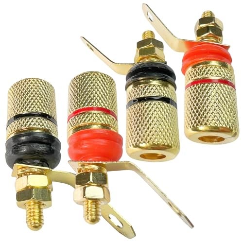 CESS Amplifier Terminal Connector Binding Post Banana Plug Jack Socket (4 Pack) - Image 1
