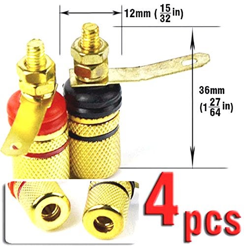 CESS Amplifier Terminal Connector Binding Post Banana Plug Jack Socket (4 Pack) - Image 4