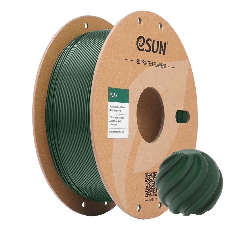 eSUN PLA Filament 175mm 3D Printer Filament PLA Plus Dimensional Accuracy 003mm 1KG Spool 22 LBS 3D Printing Filament for 3D Printers Olive Green - Image 2