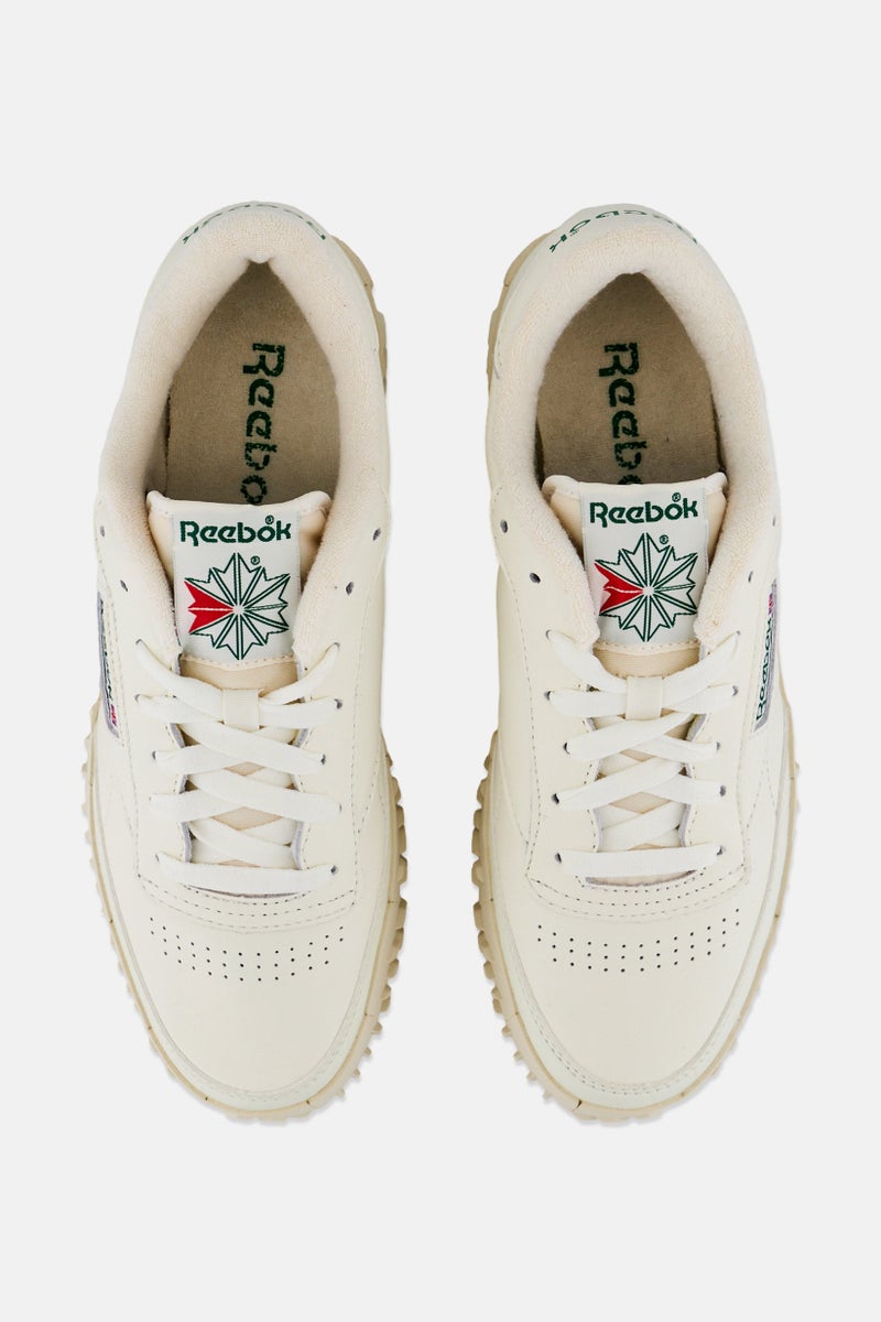 Reebok Men Club C Vibram Lace Up Tennis Shoes, Beige - Image 4