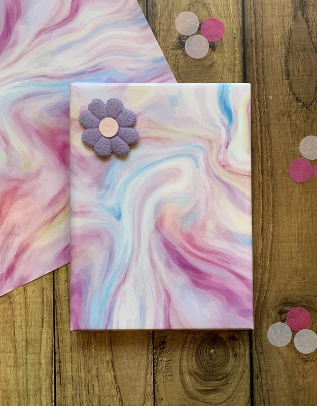 Dovetail Cotton Candy Gift Wrapping Paper Sheet Pack Of 10, Multicolor - Image 1