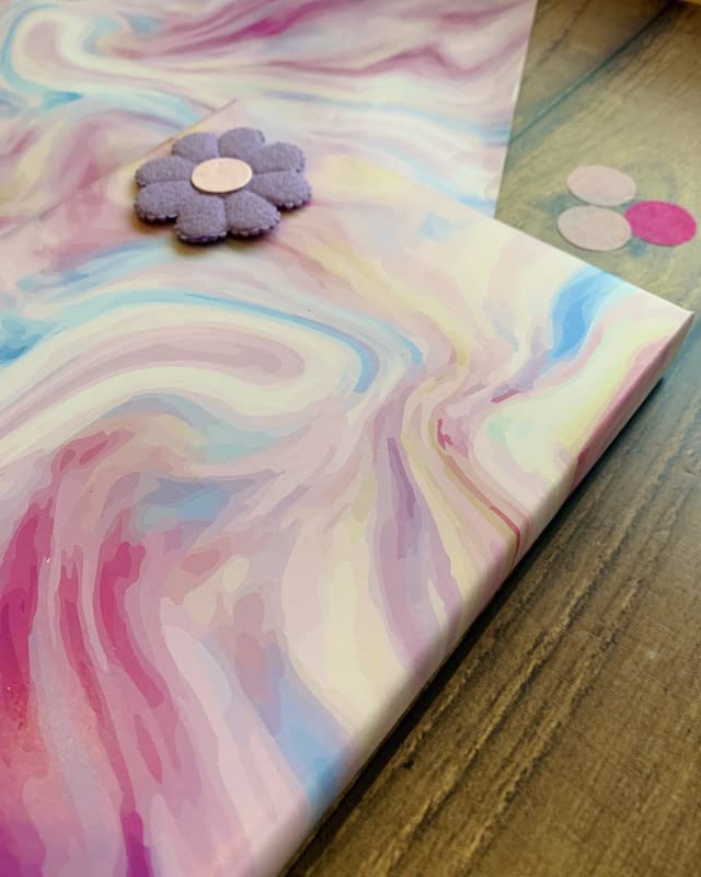 Dovetail Cotton Candy Gift Wrapping Paper Sheet Pack Of 10, Multicolor - Image 2