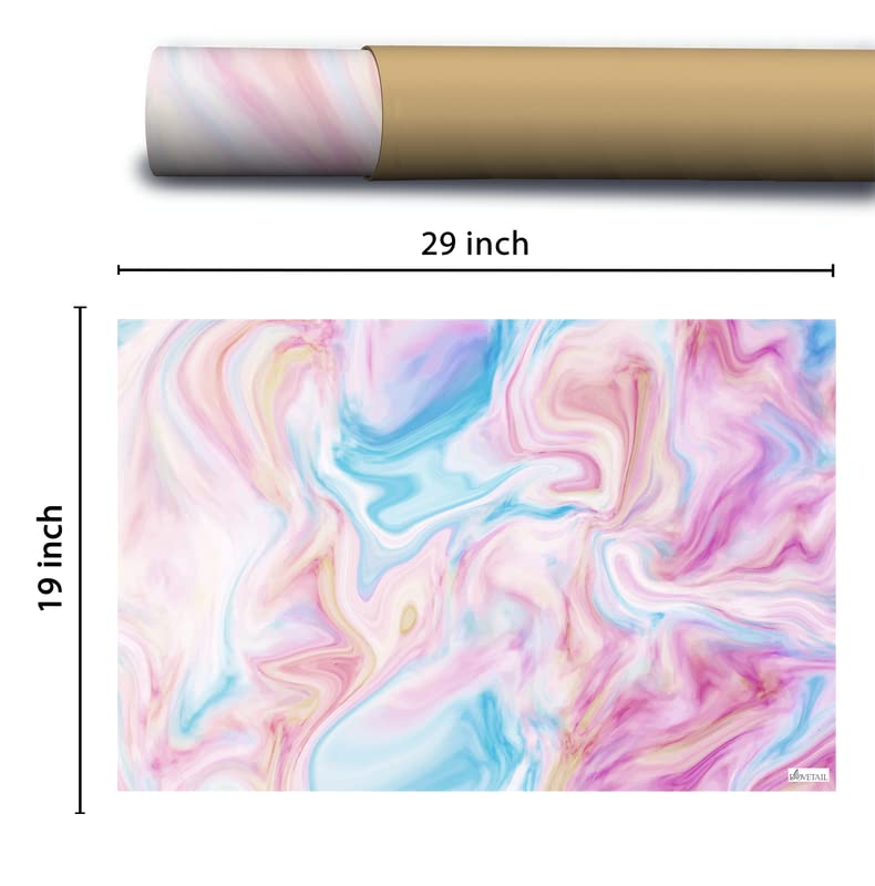 Dovetail Cotton Candy Gift Wrapping Paper Sheet Pack Of 10, Multicolor - Image 3