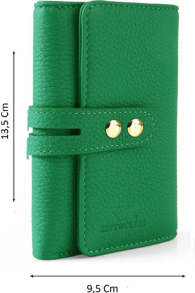 Septwolves Gold Detailed Women's Card Holder and Wallet