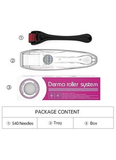 ADAK Premium Derma Roller - 0.5mm Titanium Needles, Anti-Aging Tool for Scars, Stretch Marks, Hair Growth, and Wrinkles – Includes Free Carry Case (540 Micro Needles, Black)(Set of 2) - pzsku/Z68382BBE06AD9D280010Z/45/_/1736000077/2b720761-44d6-4a76-9b1e-2eaa229d38cd