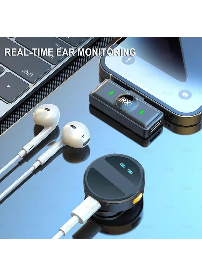 Wireless Lavalier Microphone for iPhone/Android, Mini Lapel Mic with Charging Case, Magnetic Clip, Noise Cancelling, 300FT Range, Condenser Mic for Stream, Vlog, TikTok and YouTube  - Image 5