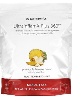 Metagenics UltralnflamX Plus 360° Medical Food Pineapple Banana 47.62 oz (1350 g) 