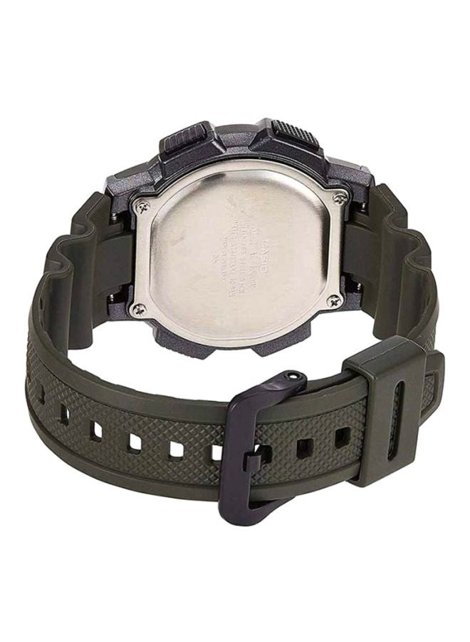 CASIO Men Water Resistant Rubber Digital Watch AE1000W-3AV - 44 mm - Green - Image 2