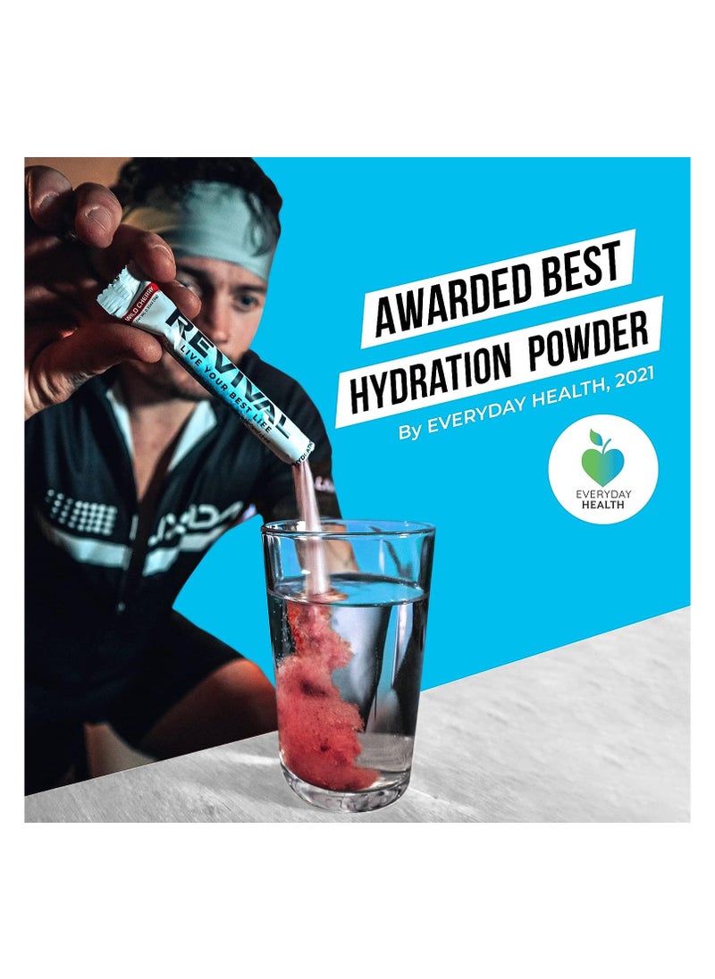 REVIVAL - Revival Rehydration and recovery elctrolyte drink mix with vitamins C, B1, B3, B5, B12  mix flavour - Image 1